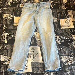 Men’s 28/30 Blue Light Wash Jeans American Eagle Baggy